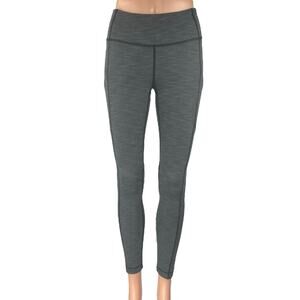 Lululemon Speed Tight V Women's Gray Low Rise Athletic Yoga Leggings Pants XS